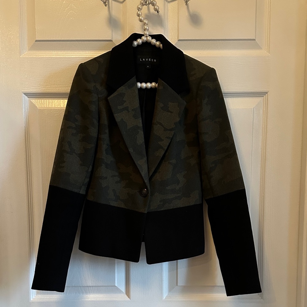 Laveer Sz 0 Camo/Black Jacket/Blazer